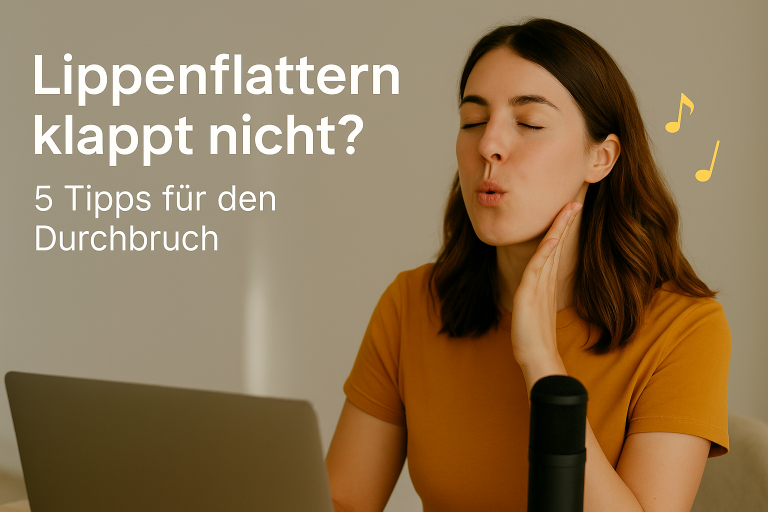 Lippenflattern klappt nicht? 5 Tipps für den Durchbruch (Lippenflattern als Einsingübung üben & verstehen)