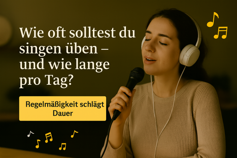 Wie oft solltest du singen üben – und wie lange pro Tag?