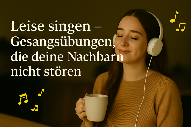 Leise singen: Gesangsübungen, die deine Nachbarn nicht stören