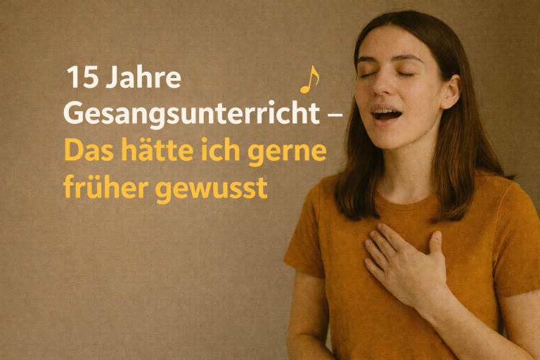 15 Jahre Gesangsunterricht – Das hätte ich gerne früher gewusst!