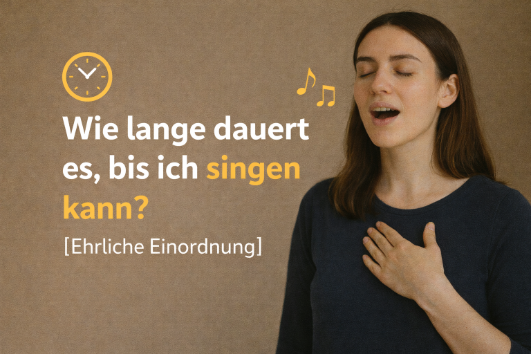Wie lange dauert es, bis ich singen kann? [Ehrliche Einordnung]
