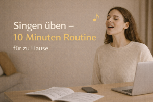 Singen üben: Eine einfache 10-Minuten-Routine für zu Hause